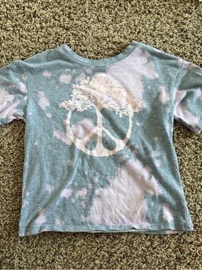 Kids Tie-Dye Peace Tree Tee